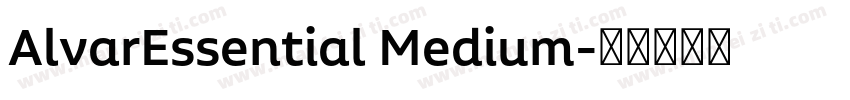 AlvarEssential Medium字体转换